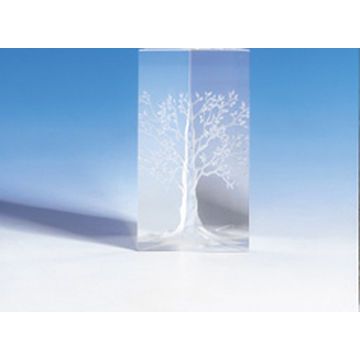 Etz Chaim Tree of Life Crystal Shabbat Candlesticks 5" tall