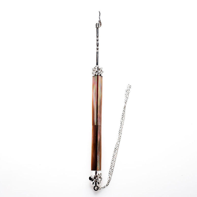 925 Sterling Silver & Bronze Mussel Yad Torah Pointer 7.5" From the Bali Chai Collection