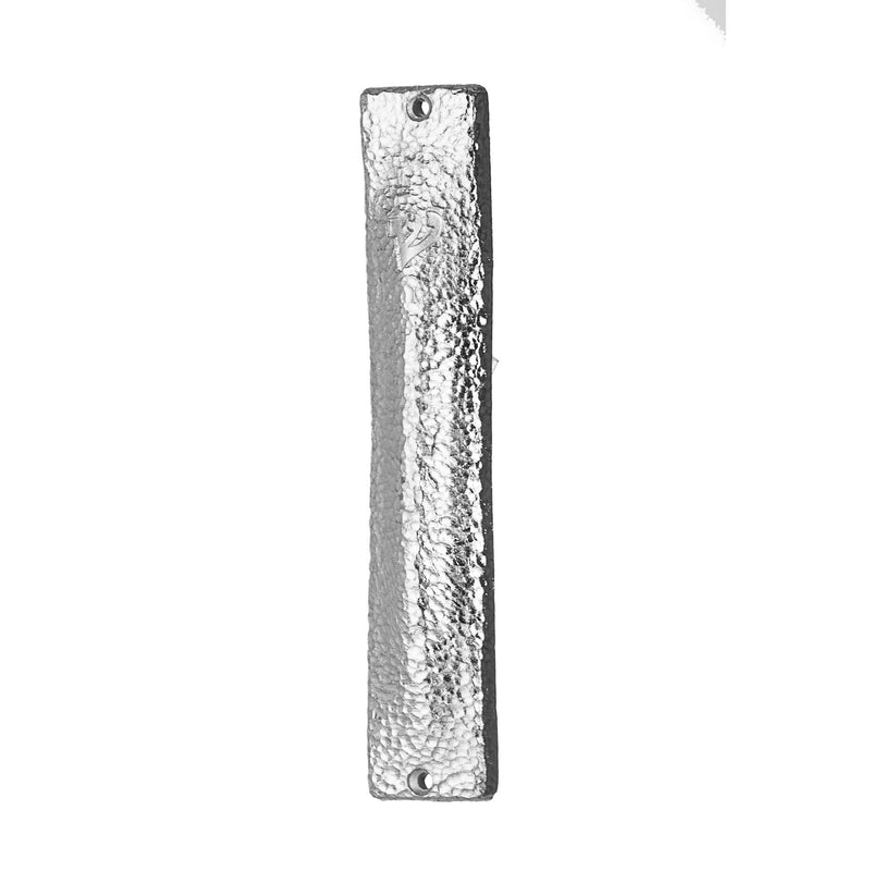 Contemporary Hammered Silver Mezuzah Kosher $55 Parchment included