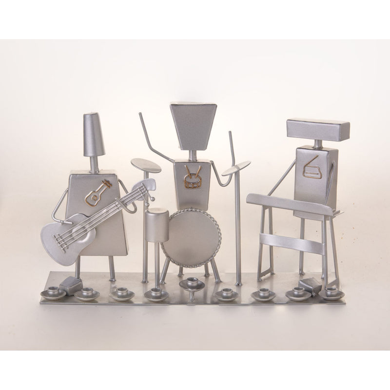 Designer Chanukah Menorah Metal Musical Band Orchestra Available in Gold and Silver