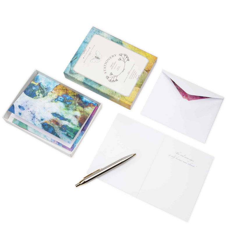 Designer Stationery Gift Set of 12 Cards with Meaningful Message