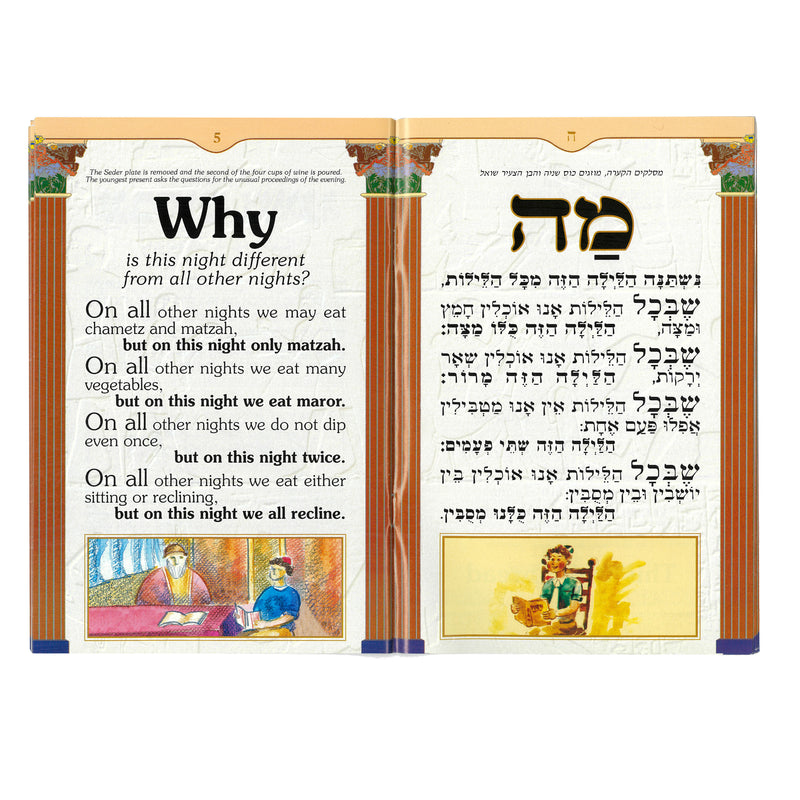 Hebrew English Passover Haggadah Classic and simple Printed in Israel