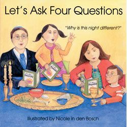 Let's Ask The Four Questions. by Judyth Groner and Madeline Wikler - Board Book