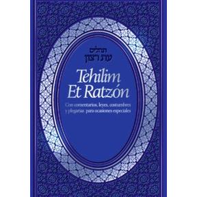 Tehilim / Salmos Et RatzonTehillim Hebrew - Spanish with Commentaries & Special Prayers - 2 sizes