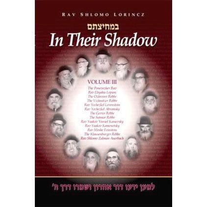 In Their Shadow Volume 3 By Rabbi Shlomo Lorinzc Lives of 13 Recent Gedolim