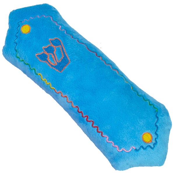 Jewish Toy for a Baby Plush Soft Blue Mezuzah 10"