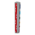 Anodized Aluminum Designer Mezuzah Inlaid Hot Pink & Silver Kosher $55 Parchment included