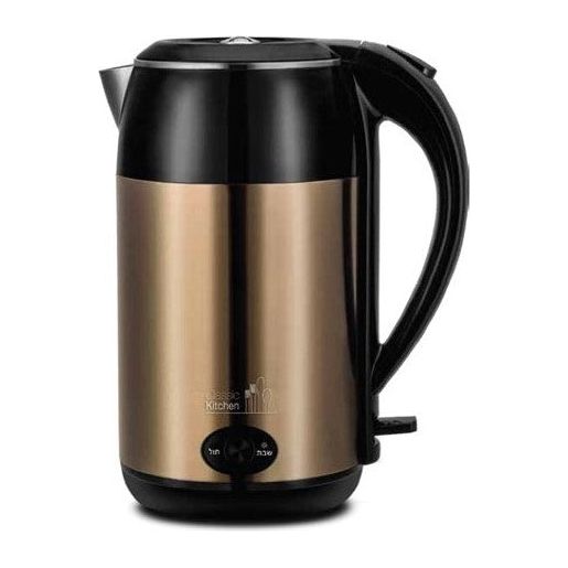 Shabbat and Weekday Smart Hot Water Urn Kettle with Base by Classic Kitchen Brushed Bronze Finish