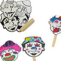 Make-Your-Own Purim Mask set of 36 Purim Characters on Stick - Jewish Holiday Classroom Project