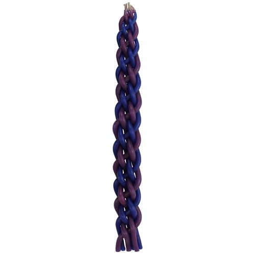 2 Colors 6 Braid Havdalah Candle Available in many color combinations
