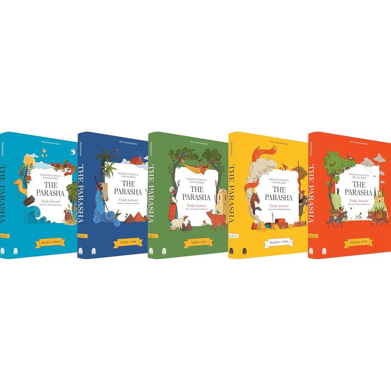 Parashat HaShavua for Children The Parasha by Emily Amrousi Set of 5 Volumes Ages 7-12
