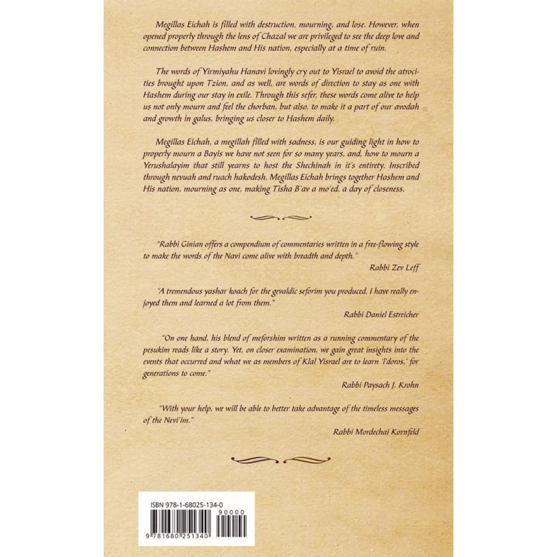 Navi Journey Eichah An Ideal Companion for a Meaningful Three Weeks by Rabbi Ilan Ginian