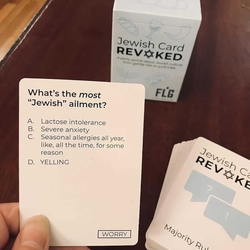 Two Jews, Three Opinions (new Edition of Revoked) Jewish Card Game about Jewish Culture Ages 14+