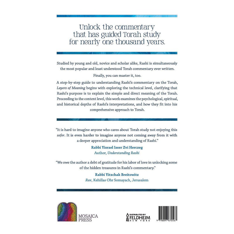 Layers of Meaning: Explorations in Rashi by Yochanon Joseph