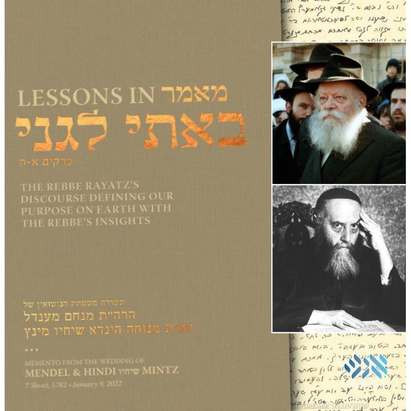Lessons In Basi Legani Chapters 1-5 The Rebbe RAYATZ's Discourse Defining our Purpose on Earth