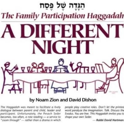 A Different Night: The Family Participation Haggadah with Storytellers Supplement by N.Zion &D. Dish