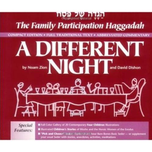A Different Night: The Family Participation Haggadah by N. Zion & D. Dishon COMPACT EDITION