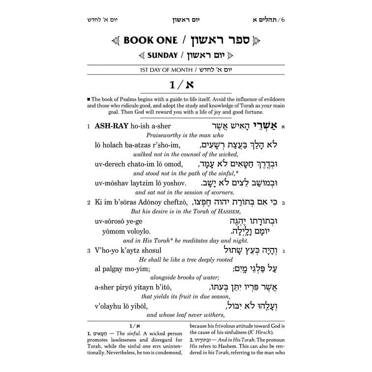 Artscroll Tehillim / Psalms Transliterated Linear Pocket Size Seif Edition