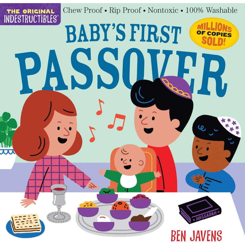 Indestructibles: Baby's First Passover by Amy Pixton: Chew Proof Rip Proof Nontoxic 100% Washable