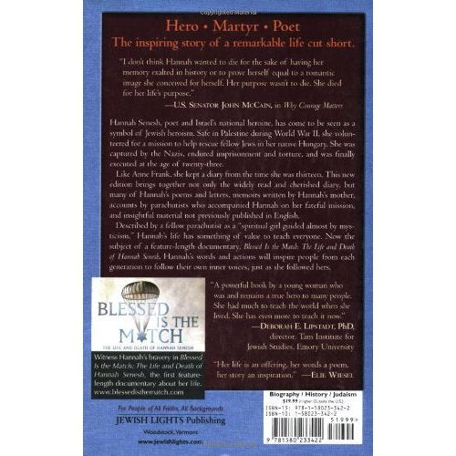 Hannah Senesh Her Life and Diary By Marge Piercy