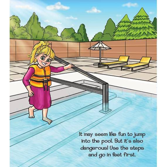 LET'S SWIM SAFELY! My First Board Book About Water Safety by Bracha Goetz