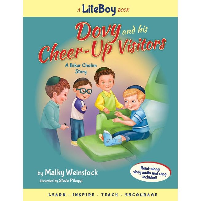 Lite Boy 6 Dovy and His Cheer-Up Visitors Book & CD by Malky Weinstock