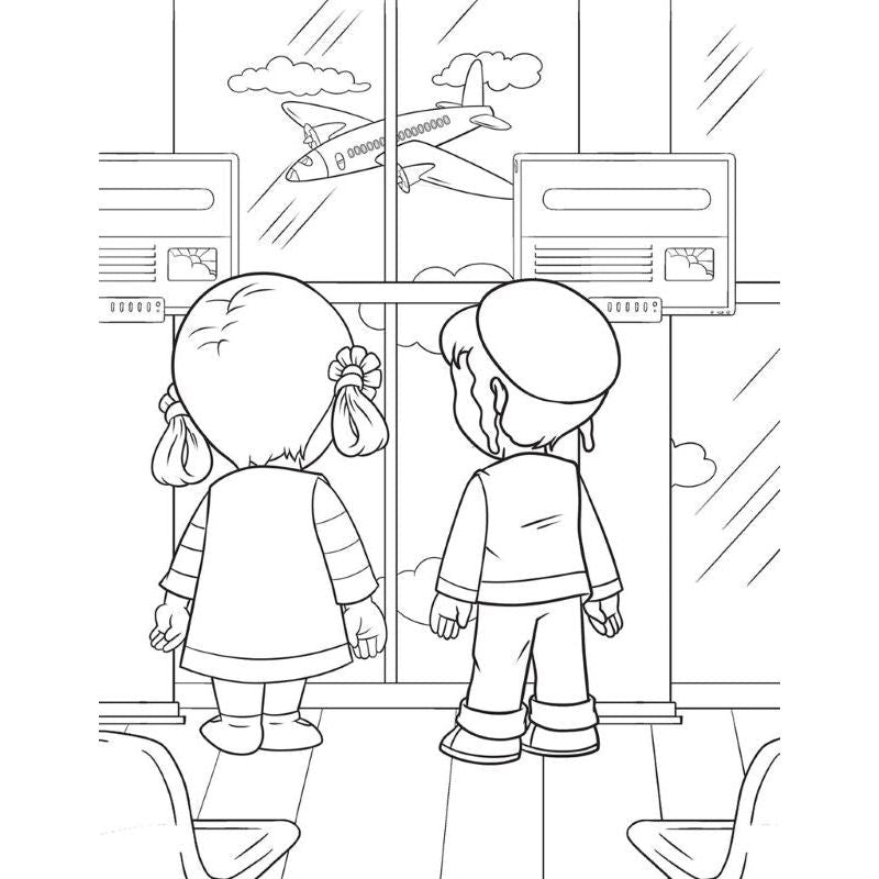 Spring & Summer with Avi & Chavi - Coloring Book By Leah Schwartz