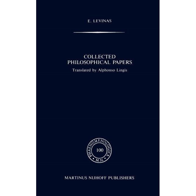 Collected Philosophical Papers By Emmanuel Levinas Hardcover