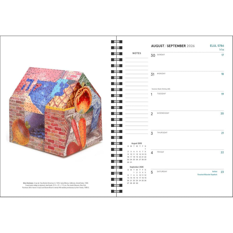 The Jewish Museum New York Calendar 2025–2026 Hebrew Calendar 5786 16-Month Planner Calendar