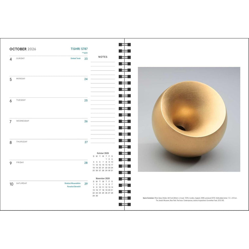 The Jewish Museum New York Calendar 2025–2026 Hebrew Calendar 5786 16-Month Planner Calendar