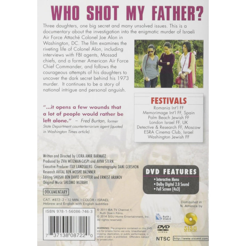 Who Shot My Father A Documentary Film by Liora Amir Barmatz DVD Hebrew with English Subtitles