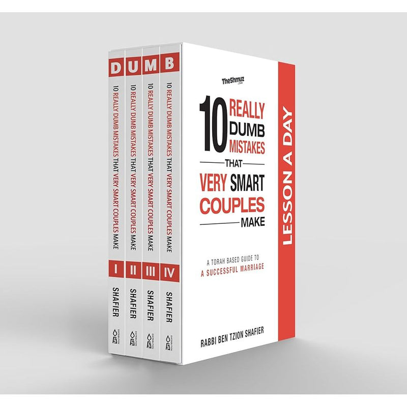 10 Really Dumb Mistakes, A Lesson a Day, 4 Volume Set: A Torah based guide to a successful marriage cover image