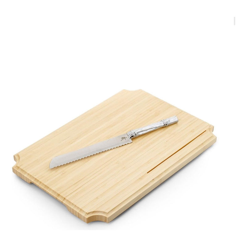 Michael ARAM Bamboo Challah Board and Knife ONLY ONE