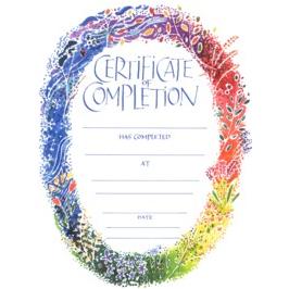 Certificate of Completion Seasons