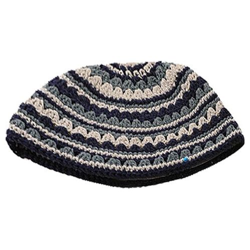 Frik Crochet Kippah 9.45" Special knit Hand Made Yarmulke  Made in Israel