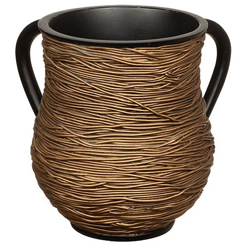 Modern Golden Wire style Washing cup Netilat Yadaim 5.5"