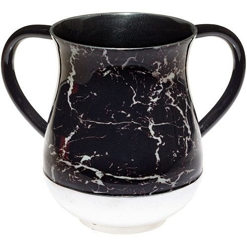 Aluminium Washing Cup Marble texture Netilat Yadaim Washing Cup