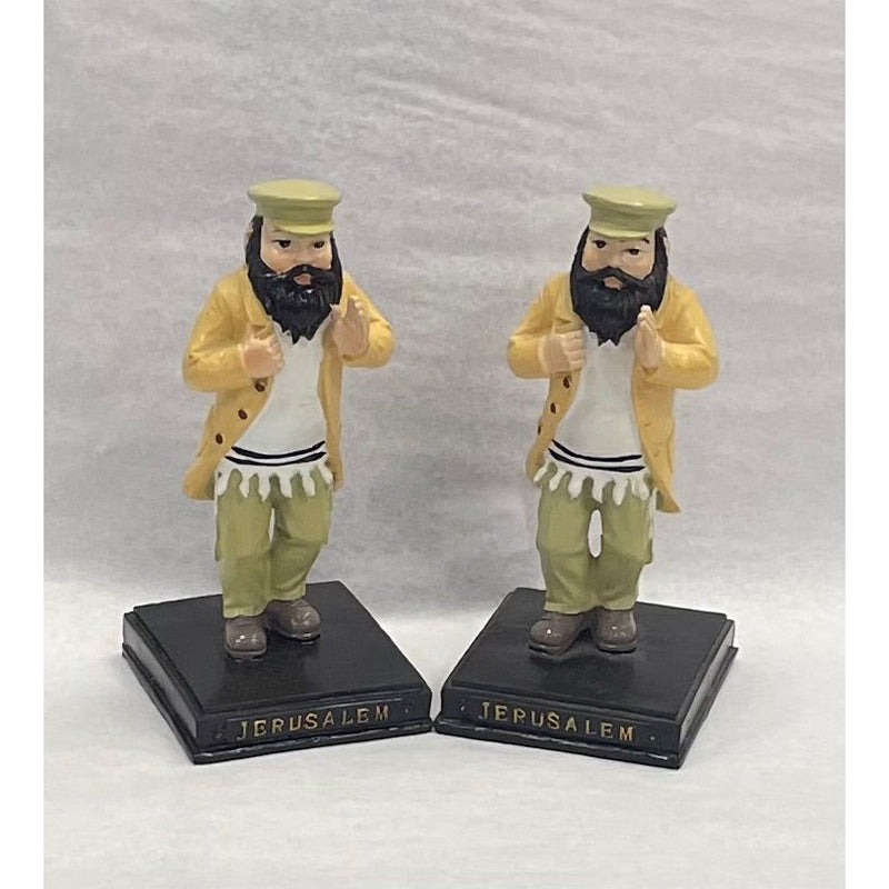 A Dancing Jerusalem Chassid Collectible Figurine Resin 4.5" ONLY few LEFT