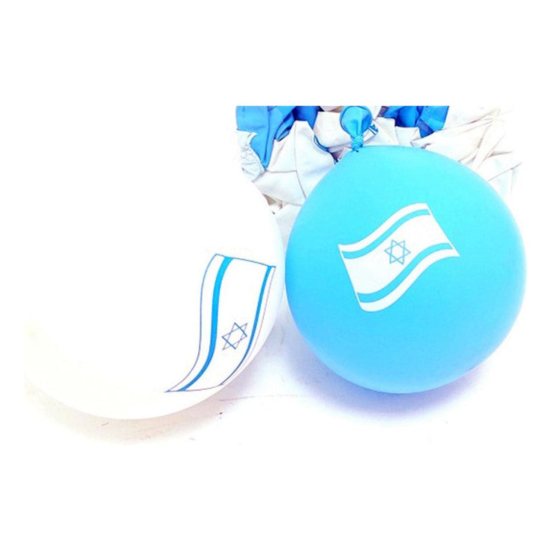 ISRAEL FLAG Balloons Blue and White Set of 40