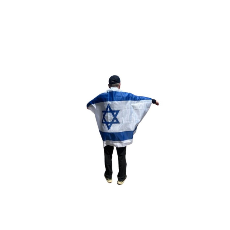 Large Flag of Israel Cape / Body Flag 35"x 58" Great for Yom HaAtzmaut