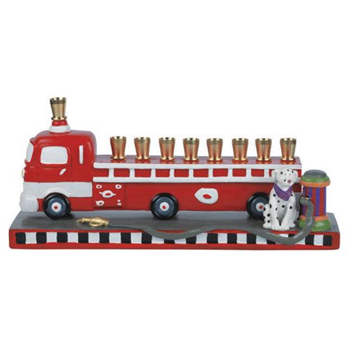 Children's Chanukah Firetruck Menorah