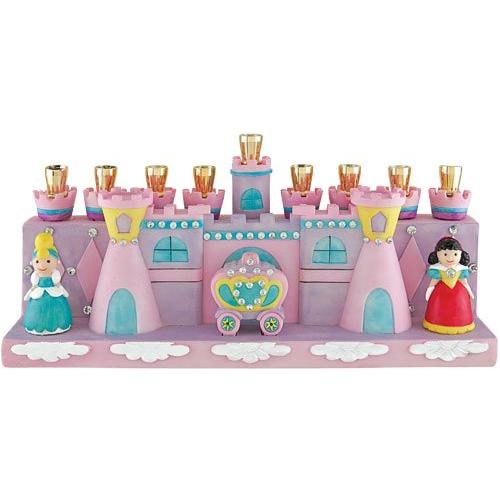 Girls' Chanukah Menorah Princess in the Castle  By Jessica Sporn