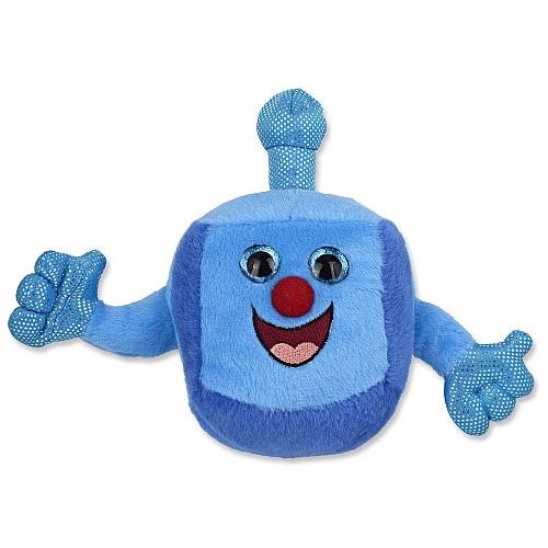Chanukah Toy Plush Musical Dreidel Kid Plays 2 Hanukkah Songs 7 12"H