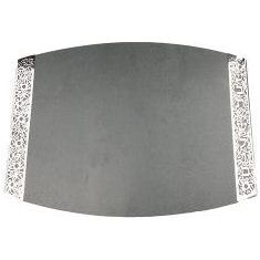 Yair Emanuel Ceramic Challah Bread Cutting Board for Shabbat and Yom Tov Filigree Accent Decoration