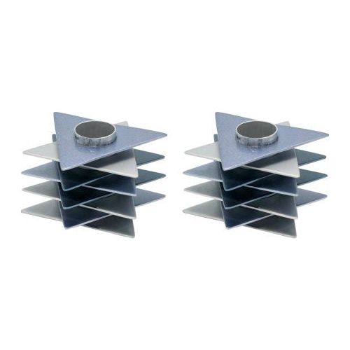 Shabbat Candlesticks Magen David Multicolor Aluminum Made by Emanuel