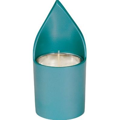 Anodize Memorial Candle Holder Turquoise ()