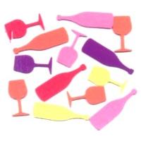 Kiddush Cups & Bottles Passover Foam Shapes Set of 108 Pcs GAN041
