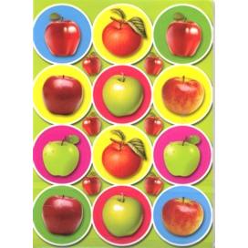 Tapuchim - Apples Colorful Jewish Stickers - Set of 120 stickers