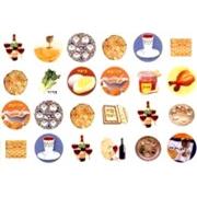 Colorful Jewish Mini Stickers - Passover Symbols - Set of 480