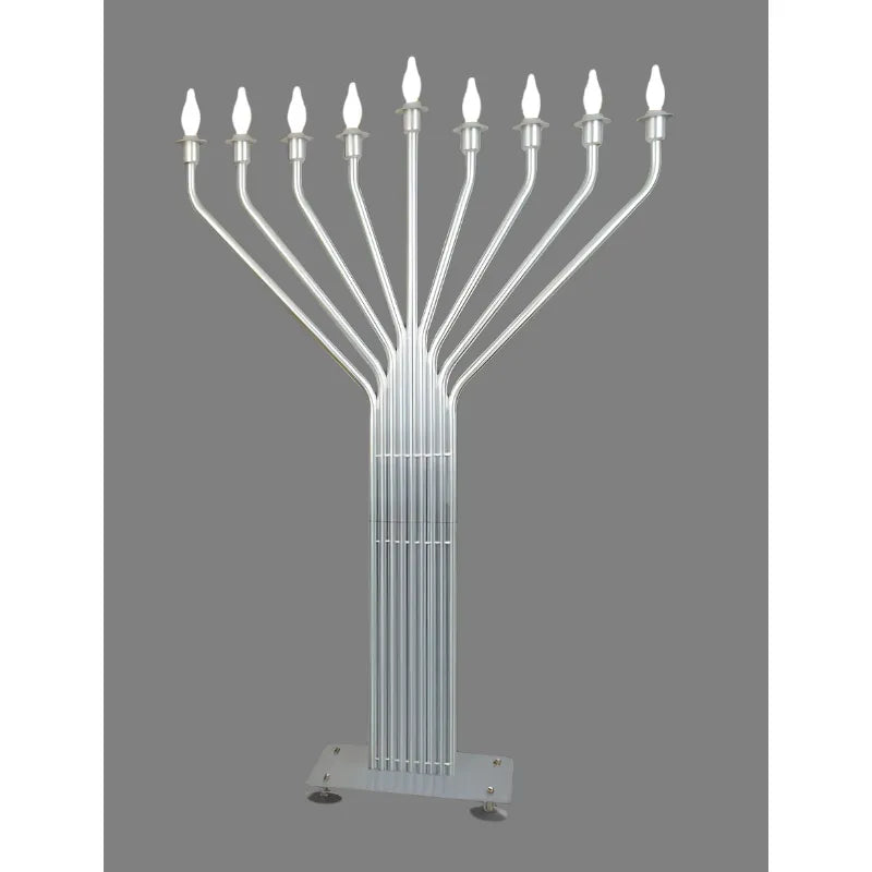Jumbo Electric Menorah The Infinity Electric Menorah - Super Large - 6.5 ft. High with LED Bulbs
